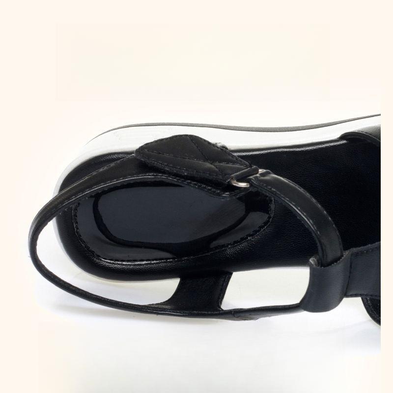 2025 Summer Wedge Sandals for Women -Breathable Hollow-out Soft Leather Shoes Non-Slip Platform Sandals for Moms Size 35-40