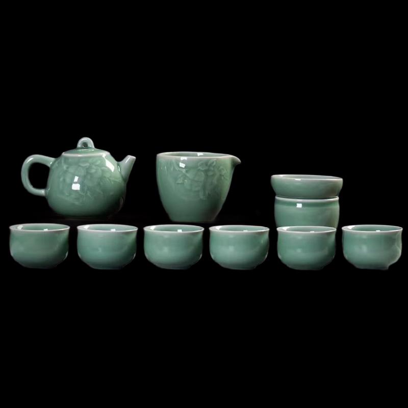 Persimmon Ruyi Ceramic Tea Set Gift Box