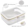 Fashion Custom Eco-Friendly Large PVC Leather Cosmetic Bag Portable Travel Water-proof for Pouch Clear Makeup Storage