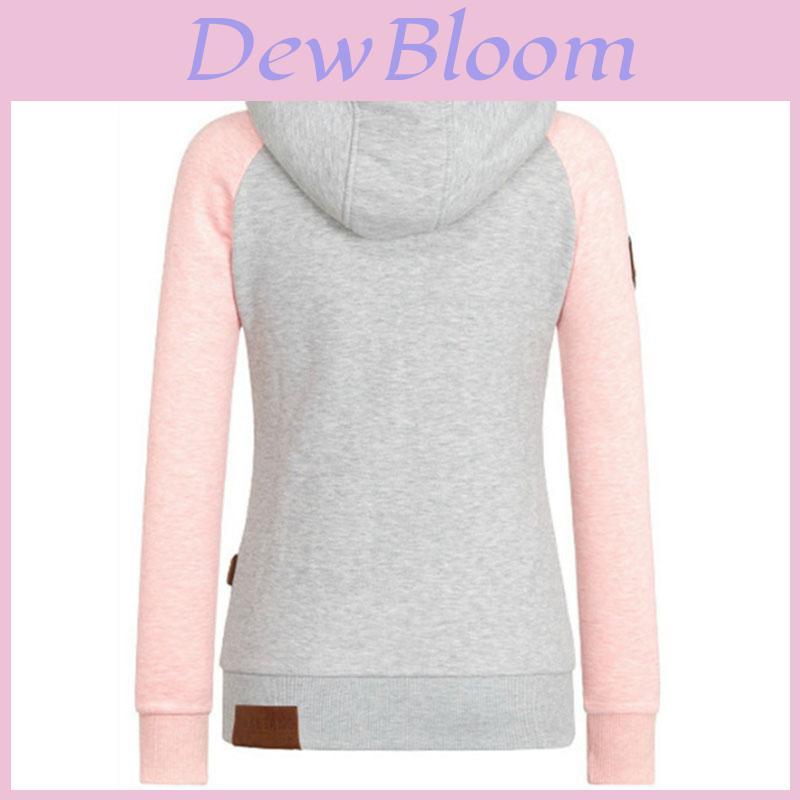 Luxurious Womens Fashion Zipper Sweater Hooded Cardigan Casual Hoodies Jacket Coat Tops