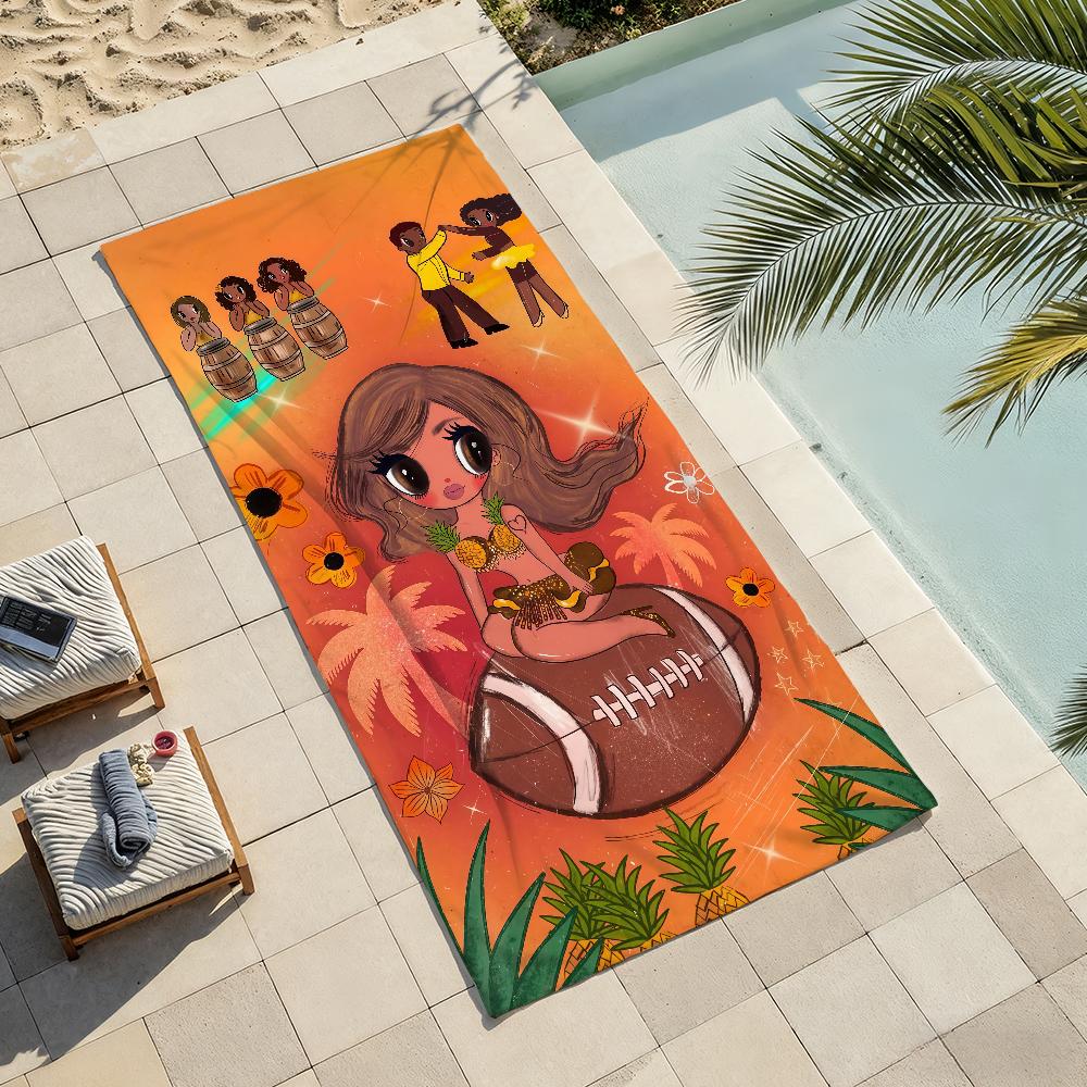 Colombian Singer K-Karol G Towel Drying Bath Towel Applicable To Light Swimming Camping Yoga Beach Out