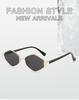 High-End Cross-Border Diamond Metal Sunglasses - Trendy Runway Style with UV Protection