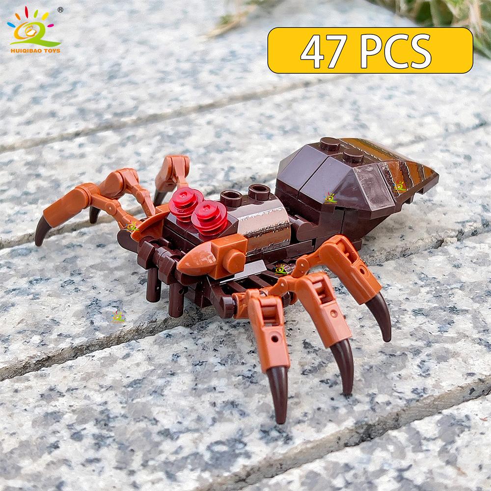 Non-Toxic Creative Moc Insect Building Blocks Bee Dragonfly Ant Mantis Butterfly Children'S Assembled Toys Animal Ornaments Gifts