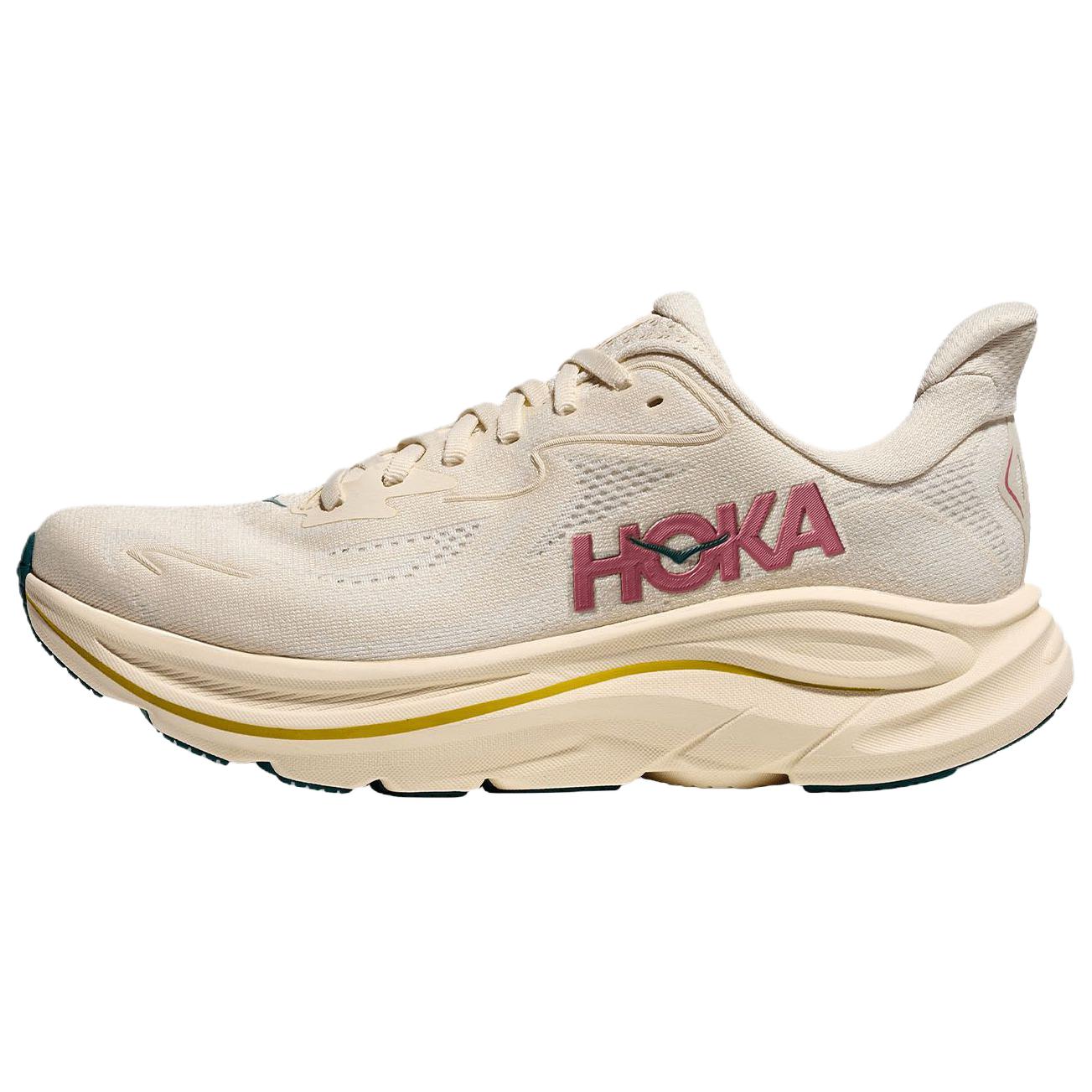 

Hoka One One Clifton 10 Comfortable Durable Supportive Cushioning Running Shoes Women sneaker Beige 1162031-BHLB 38⅔