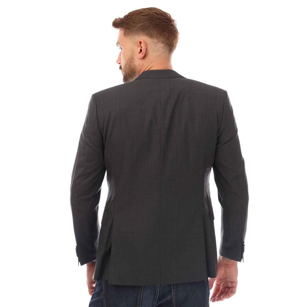 BOSS Mens Pinstripe Virgin Wool Blazer