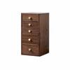 Walnut Wood Desktop Drawer Cabinet Long-Lasting for Tea Table