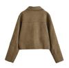 Autumn and Winter New European and American Cross-border Women's Clothing Street Fashion Casual Suede Jacket W09 11560