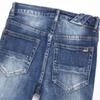 Denim Street Youth Trendy Jeans Embroidered Hole Stretch Small Leg Men's Jeans