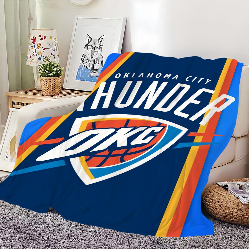 Cool Blanket Soft Comfortable Nap Plush Suitable For Iiving Room Office Bedroom O-Oklahoma Sports City T-Thunder  Home Kid Gift