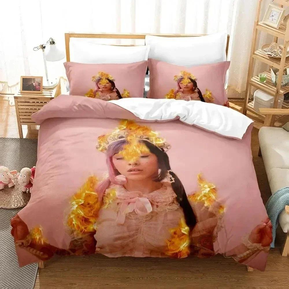 3D-Druck Sängerin Melanie Martinez Bettwäsche-Set Bedrucktes Bettwäsche-Set Mit Kissenbezug Bettbezug Weich Queen King Size Bettwäsche Zuhause
