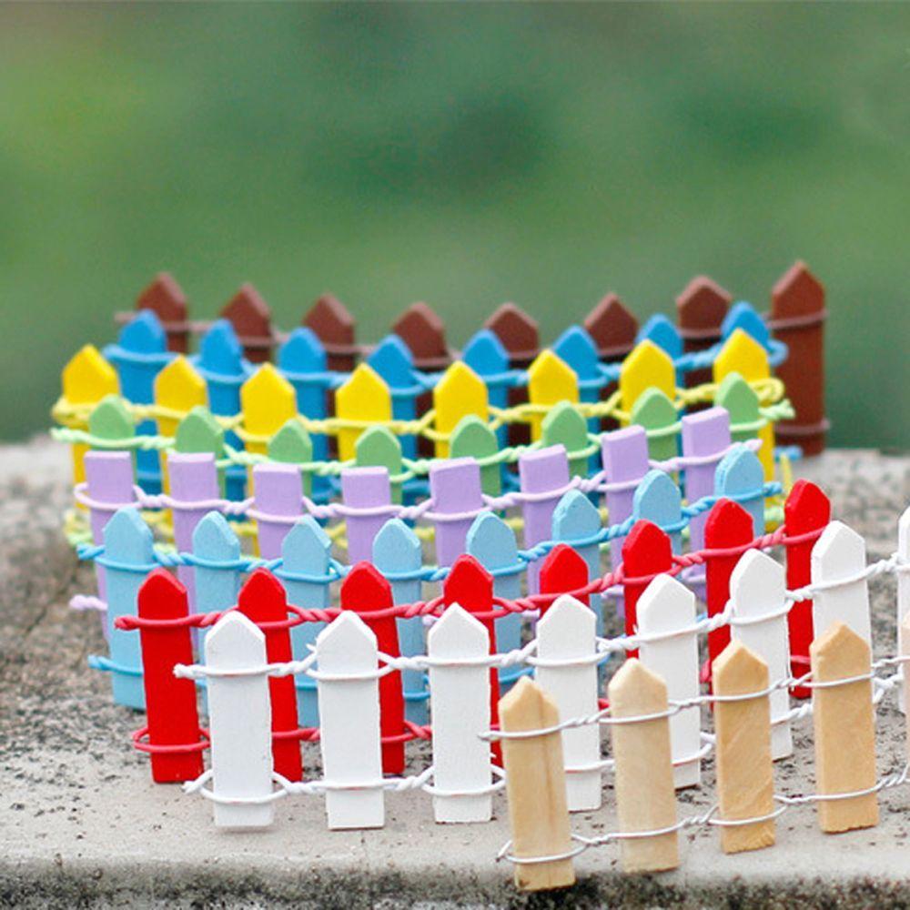 

Украшения для ландшафтного дизайна, аксессуары, гибкие, самодельные, модель забора, мини-палисад, 10 шт., миниатюра разноцветный