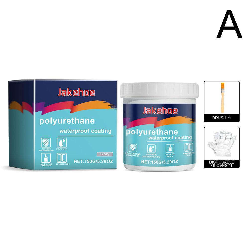 

Невидимый водонепроницаемый агент, герметизирующее покрытие, герметичное с туалетной клейкой щеткой, перчатки для ремонта A I0O7 Gray-1pcs