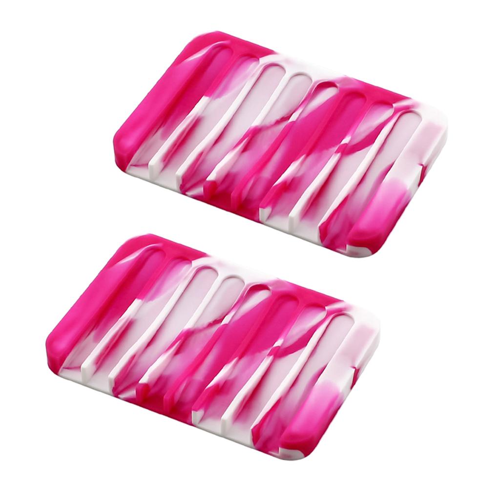 Multifunctional Silicone Soap Dish Water Draining Tray for Home Bathroom Sink and Kitchen Counter