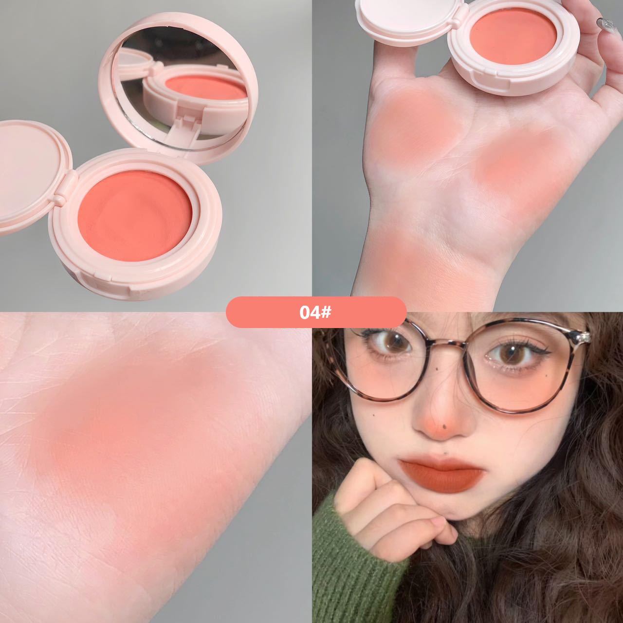 

8 цветов корейские румяна на воздушной подушке для контура щек розовая палитра для макияжа с аппликатором пуховка для лица водостойкие румяна оттенок грязевой крем