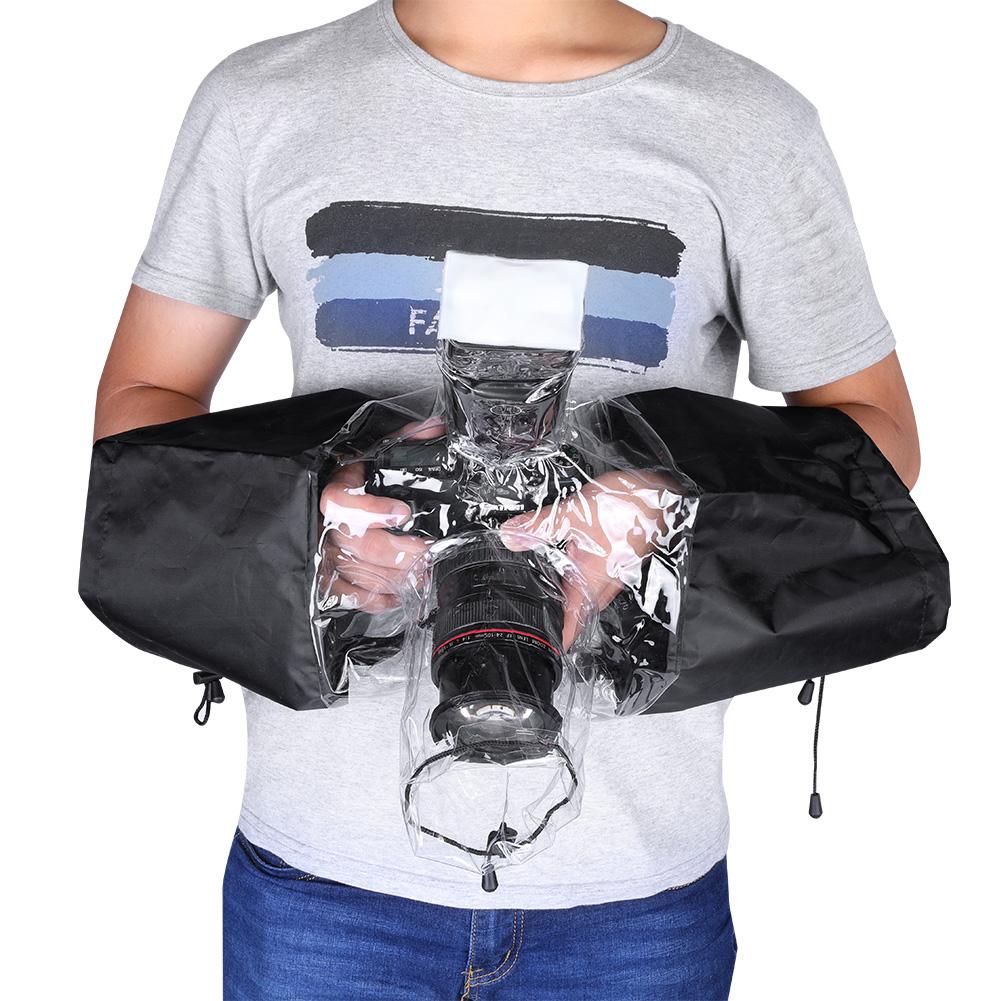 Camera Protector Rain Cover Rainproof Waterproof for DSLR Camera Flashlight