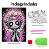Halloween pearl painting art full pearl handmade diy home decorations neon goth princess aesthetic wall art decor