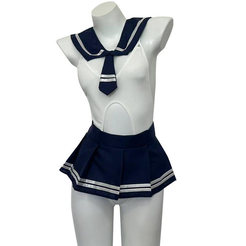 Sex Lingerie Sexy Temptation One-piece Uniform Suit Sailor Pure Passion JK Suit
