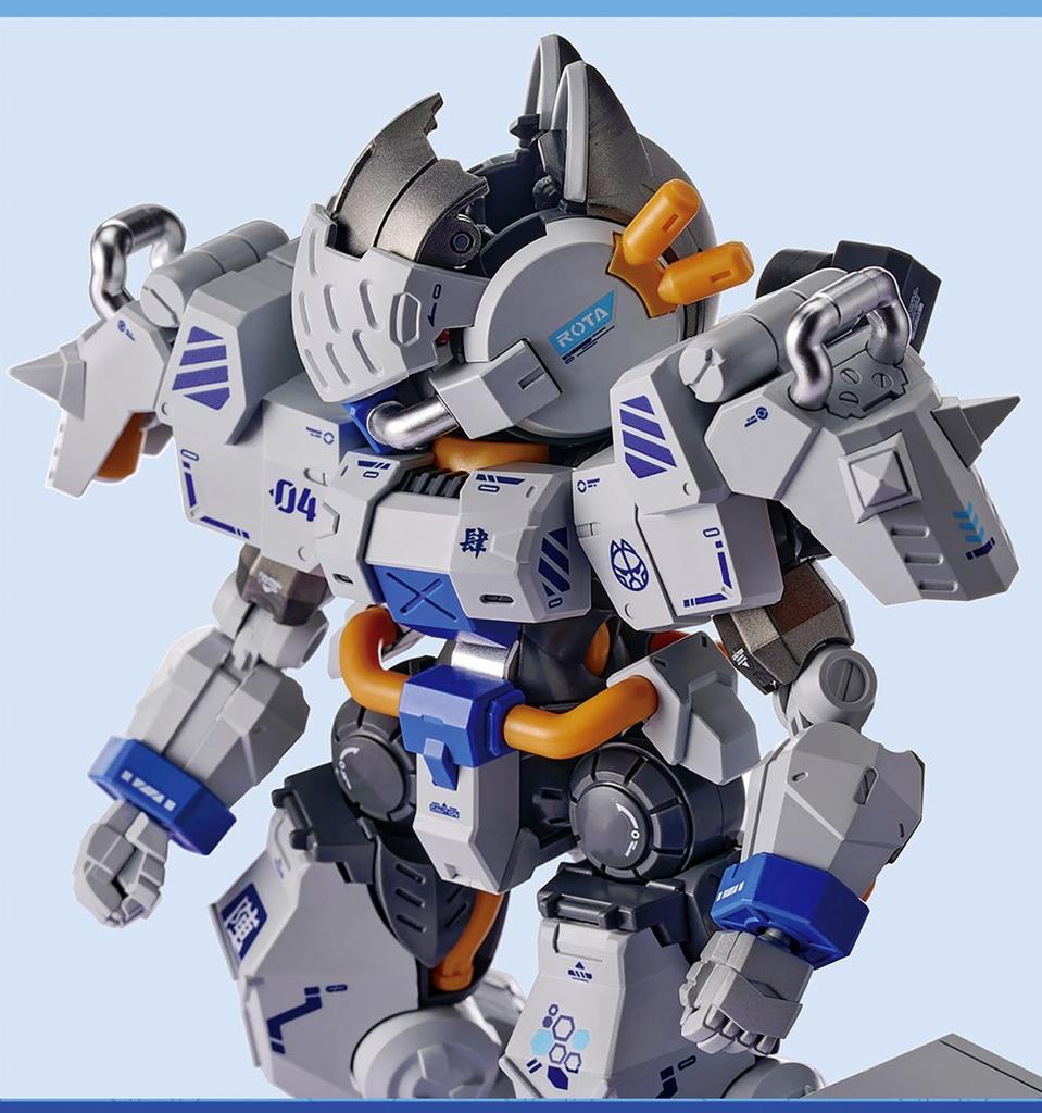 PLATZ XIAOT Super High Mobility Armor Cat Ninja Super Heavy Armored Mobile Weapon JIN Scale Plastic Model Kit XIA4 C.A.T-04 1/60 Pre-Colored (Robot)