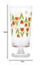Aderia Retro Glass Tumbler [Stem-mounted / 305ml / 3 Assorted Designs (Masquerade/Collect/Flower Ring)] In a Custom Craft Box, Made In Japan