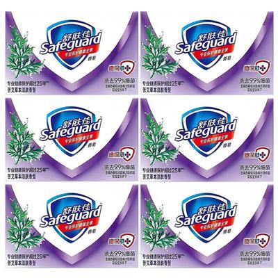 Safeguard Mugwort Herbal Antibacterial Bar Soap (6 X 100g)