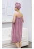 Women's Plus Size Coral Fleece Bathrobe Towel - Soft, Absorbent, No-Shed, Korean Style