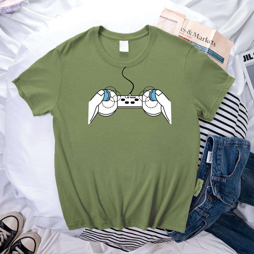 Neuartige kreative Spielkonsole 3D-gedrucktes Muster Damen-Shirt Kurzarm T-Shirt