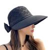 Korean Style Women's Foldable Wide Brim Sun Hat - UV Protection & Breathable Straw for Summer