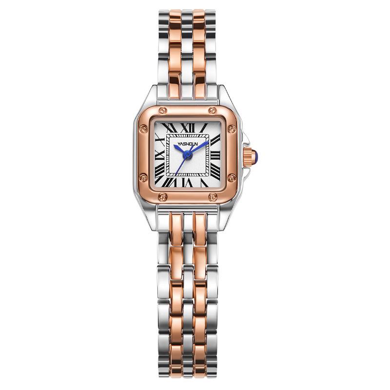 2023 Elegant Retro Roman Women's Waterproof Quartz Square Watch