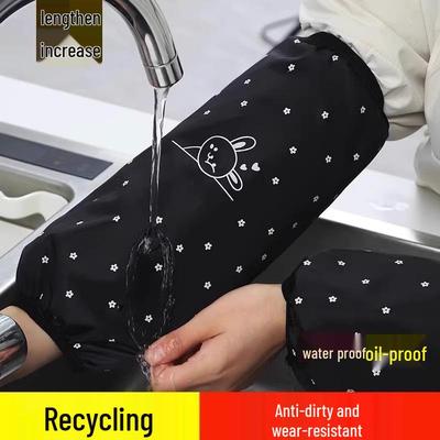 Waterproof Extended-Length Kitchen Sleevelets - Cute, Anti-Stain Oversleeves for Adults