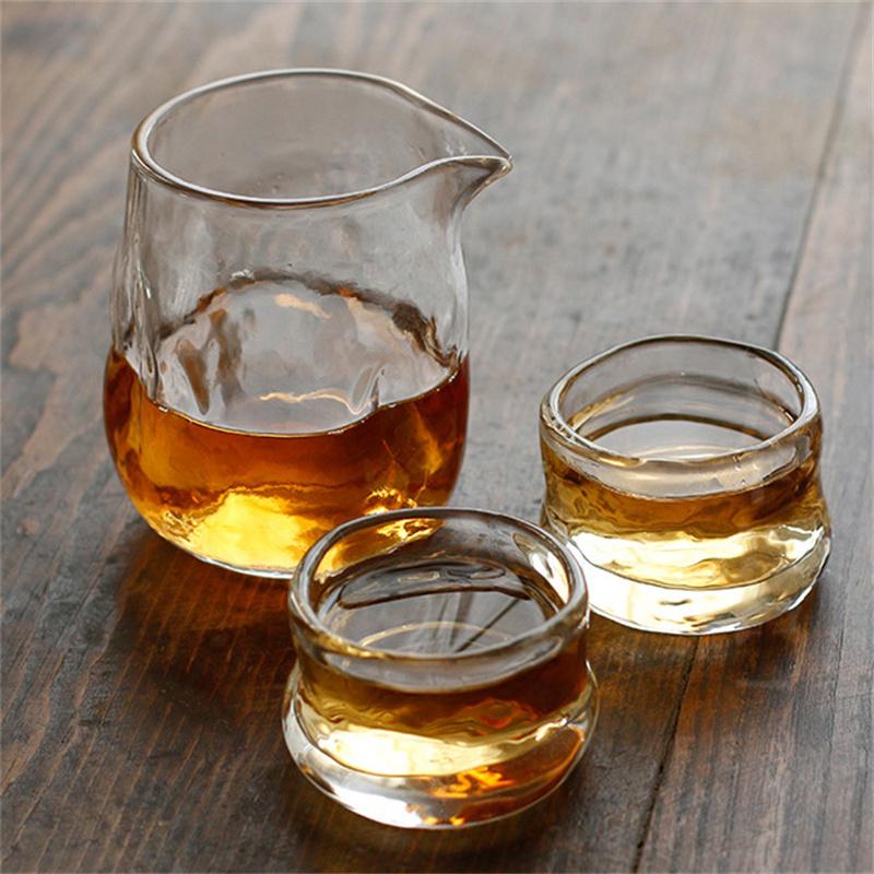 Japanese Style Heat Resistant Glass Tea Cup Fair Cup Household Tea Ceremony Brewing Tea Divider Kung Fu Tea Set Tea Maker Teawar