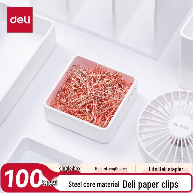 Deli Rose Gold Paper Clips