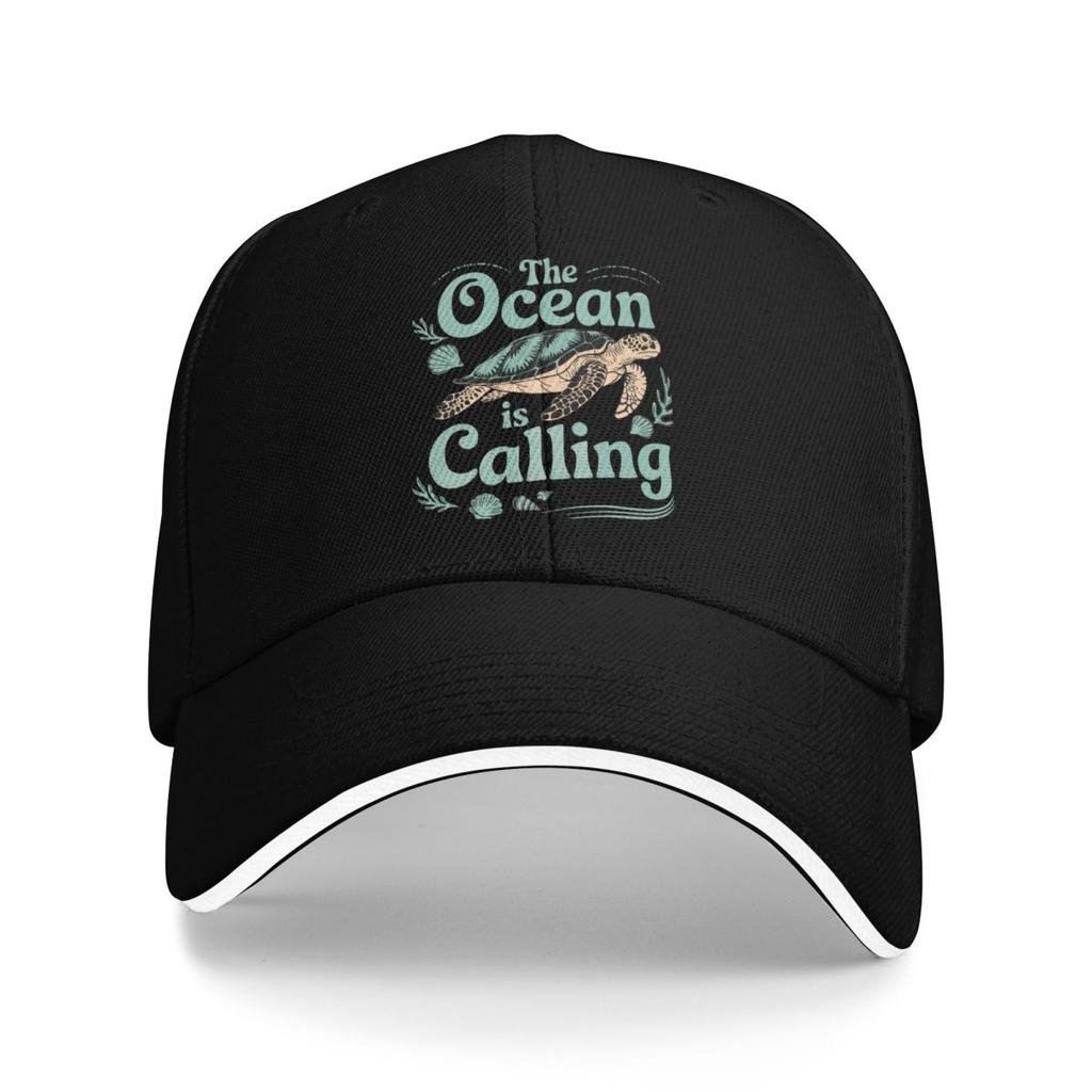 Baseball Caps The Ocean Is Calling Turtle Lover Sea Thermal Fun Casquette Unisex Women Casual Summer Hats