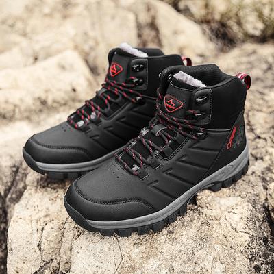 Fashion Men Boots Outdoor Waterproof Winter Fashion Warm Boots Non-Slip Mountaineering Camping Leisure Sports Cotton Boots Boots Men