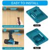 Wall Mounted Drill Holder Set Of 5 For 18V Cordless Tools Heavy Duty ABS Bracket With Secure Storage Space Saving Design