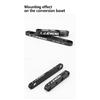 ATWEINA Road Bike Bicycle Disc Brake Aapter Flat Mount CNC Front Rear 180mm Disc Brake Rotor Adapter with Bolts Bicycle Parts