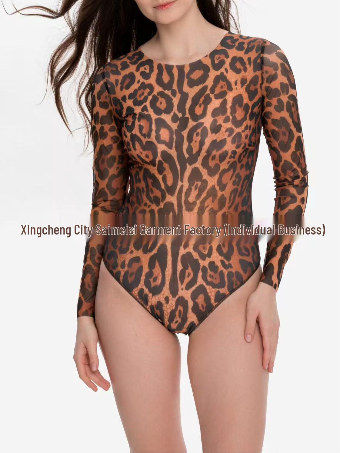 European  American Women s One-Piece Swimsuit for Beach  Training - Ozone Seaside Russian Bikini L леопардовый