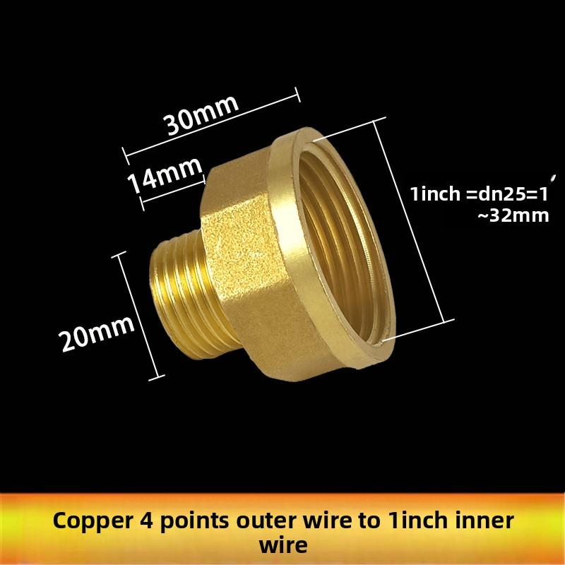 Brass Hex Bushing Reducer Pipe Fitting 1/8 1/4 3/8 1/2 3/4 F to M Threaded Reducing Copper Water Gas Adapter Coupler Connector
