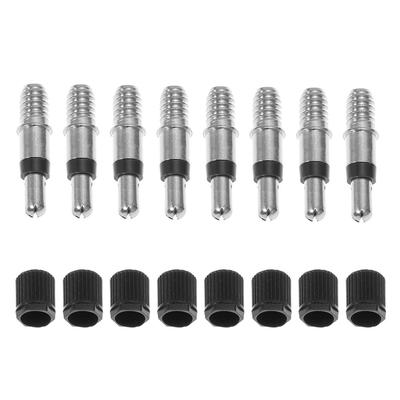 EP2 German Valve Cores with Caps for Bike Bicycle Inner Tube Parts Pack of 8