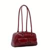 Stylish Black Armpit Bag with Zipper Closure Versatile Handbag