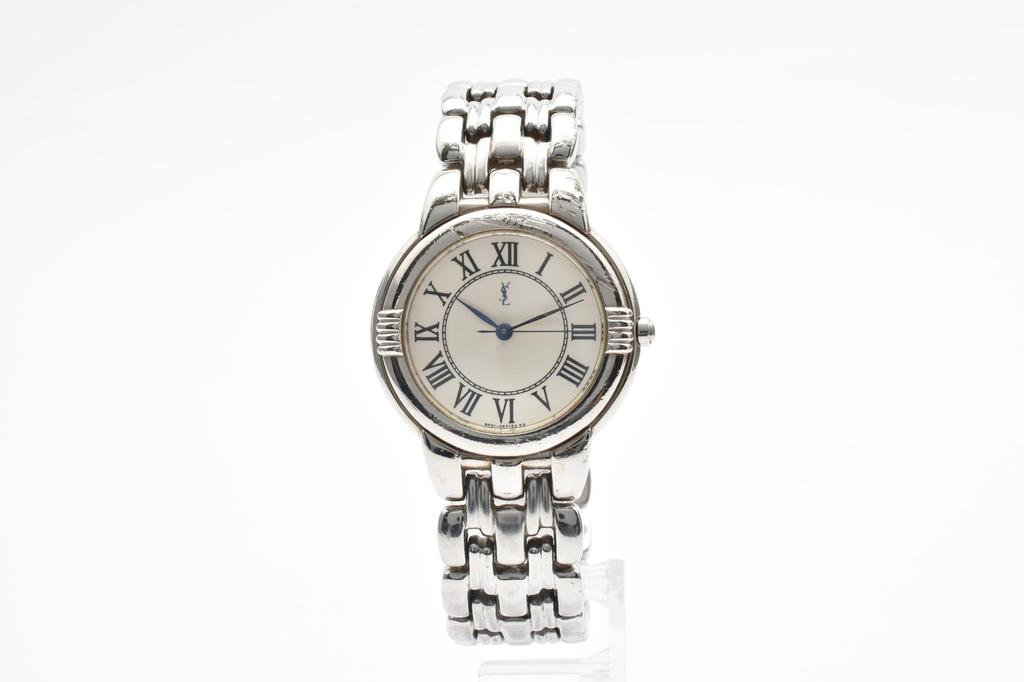 Used YVES SAINT LAURENTWatches Stainless Steel Women whiteDial