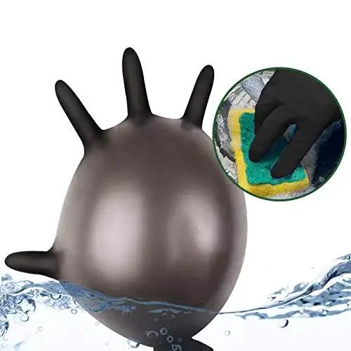 100 Pack Disposable Black Nitrile Gloves For Household Cleaning Work Safety Tools  Gardening Gloves  Kitchen Cooking Tatto