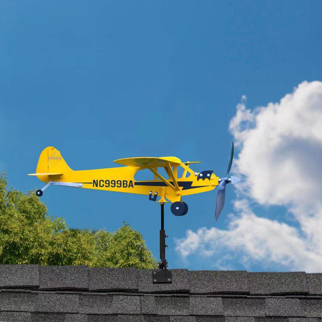 

Outdoor Metal Airplane Weathervane Garden Decoration