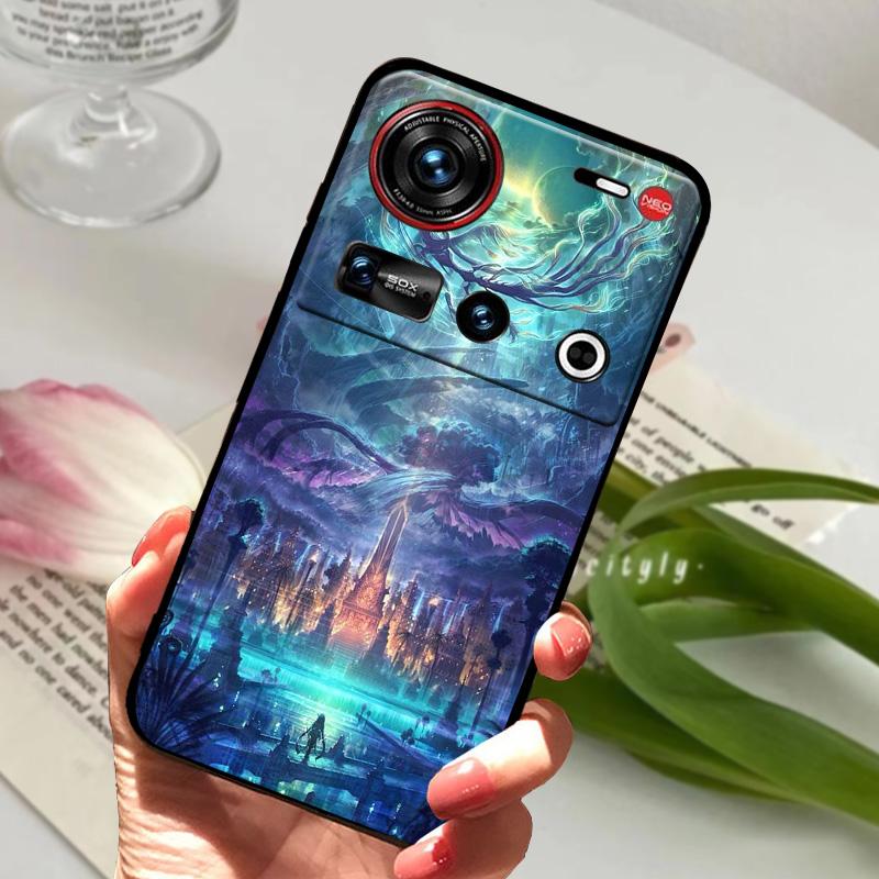 For ZTE Nubia Z70 Ultra 5G Case NX733J Shockproof Soft TPU Silicone Phone Cover For ZTE Nubia Z60S Pro 5G Z50S Pro Bumper Fundas