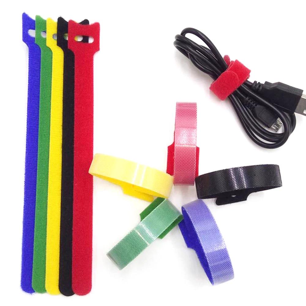Manufacturer Spot Magic Tape: Self-Adhesive Nylon Hook & Loop Cable Ties for Data, Cord, and Plant Management.