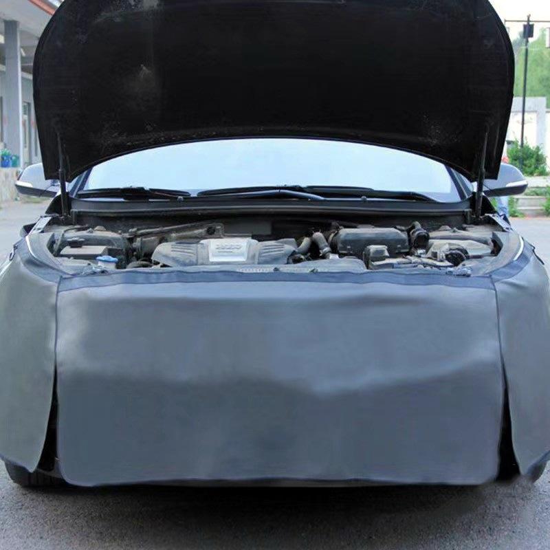 

Утолщенная кожаная накладка на крыло автомобиля для защиты от царапин и пыли серый