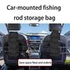 Fishing Rod Organizers Protectors Bag With Oxford Fabric Wide Closures Secure Adjustable Strap For Car Travel Storage