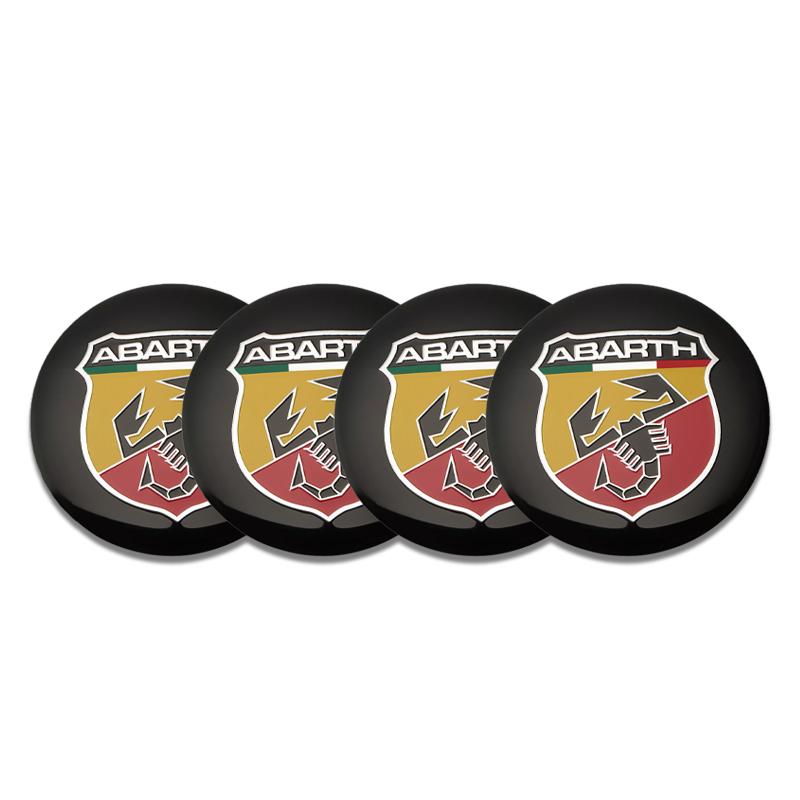 4pcs 56mm 60mm Car Wheel Center Hub Cover Cap Sticker For FIAT Abarth 500 Grande Stilo Punto Astra Freemont Bravo Accessories