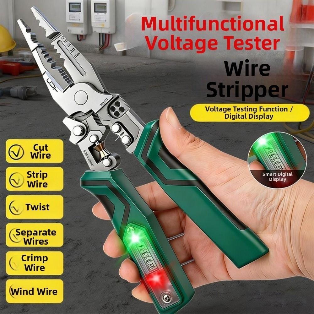 Digital Display Wire Stripping Pliers Multifunctional Cable Stripping Pliers  Hand Tool