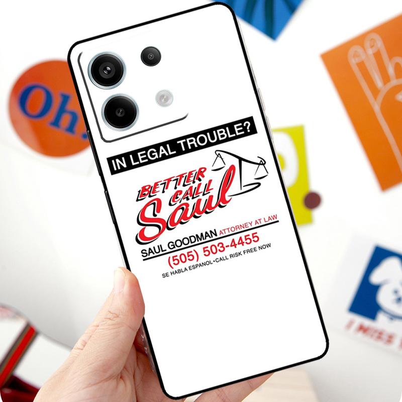 Better Call Saul Funda For Xiaomi Redmi Note 11 10 12 13 14 Pro 10S 11S 12S Case For Redmi 15 10C 13C 12C 14C