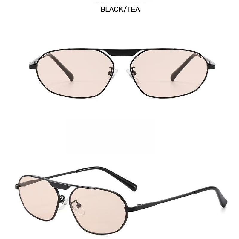 Women's sunglasses, single-beam oval sunglasses, retro sunglasses.